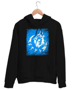 Göktürk,Göktürk logosu,Türkiye. Siyah Unisex Kapşonlu Sweatshirt