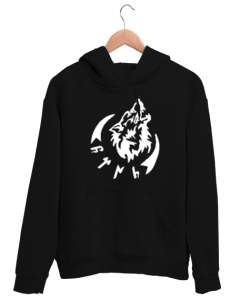 Göktürk,Göktürk logosu,Türkiye. Siyah Unisex Kapşonlu Sweatshirt