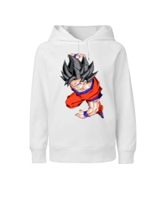 Goku Tasarım Çocuk Unisex Hoodie Kapüşonlu