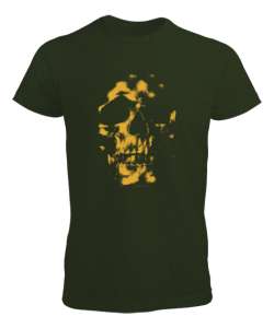 Gold Skull - Altın Kafatası Haki Yeşili Erkek Tişört