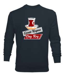 Gönül Koyma Çay koy Füme Erkek Sweatshirt