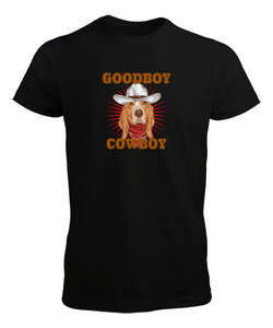 Good Boy - Cowboy Siyah Erkek Tişört