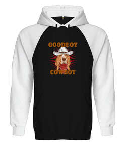 Good Boy - Cowboy Siyah/Beyaz Orjinal Reglan Hoodie Unisex Sweatshirt