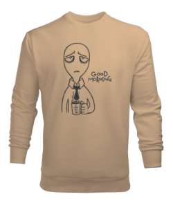 Good Morning - Günaydın Camel Erkek Sweatshirt