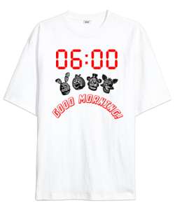 Good Morning U1 Beyaz Oversize Unisex Tişört