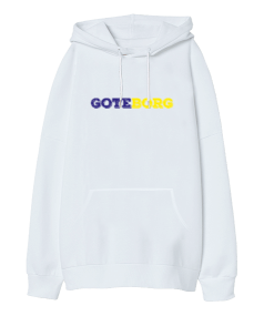 Goteborg Oversize Unisex Kapüşonlu Sweatshirt