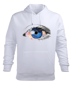 Göz tasarımlı Erkek Kapüşonlu Hoodie Sweatshirt