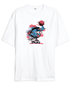 Grafiti Basket Oversize Unisex Tişört