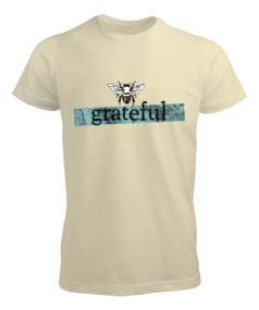 Grateful Bee Tasarım Baskılı Erkek Tişört