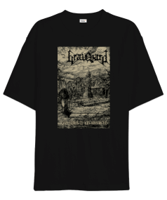 Graveyard For Thine The Darkness Baskılı Oversize Unisex Tişört