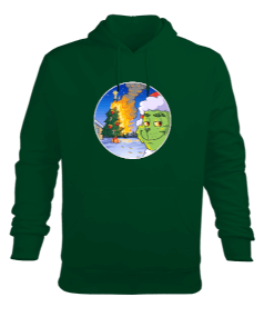 GRINCH Erkek Kapüşonlu Hoodie Sweatshirt