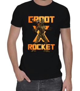 Groot ve Rocket Erkek Regular Kesim Tişört