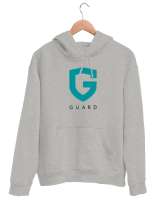 Guard - Koruma - Bodyguard Gri Unisex Kapşonlu Sweatshirt - Thumbnail