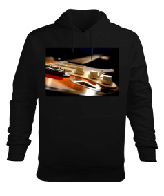 guitar Erkek Kapüşonlu Hoodie Sweatshirt