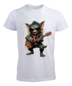 Guitar Gremlin Beyaz Erkek Tişört