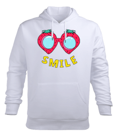 Gülümse Erkek Kapüşonlu Hoodie Sweatshirt