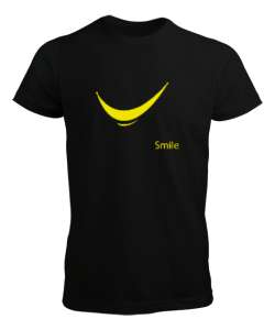 Gülümse - Smile Siyah Erkek Tişört