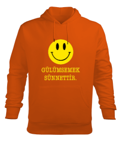 gulumseme Erkek Kapüşonlu Hoodie Sweatshirt