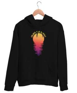 Gün Batımının Tadını Çıkar - Sunset Siyah Unisex Kapşonlu Sweatshirt