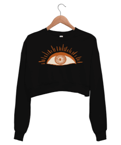 Güneş Göz Kadın Crop Sweatshirt