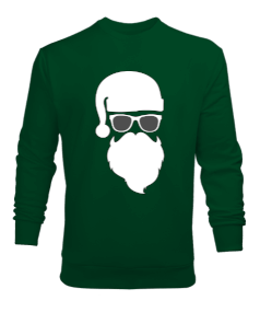 Güneş Gözlüklü Noel Baba Erkek Sweatshirt