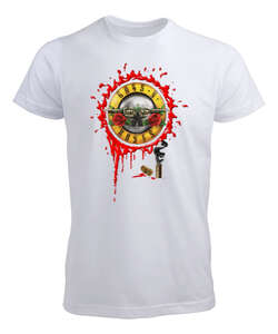 Guns N Roses Beyaz Erkek Tişört