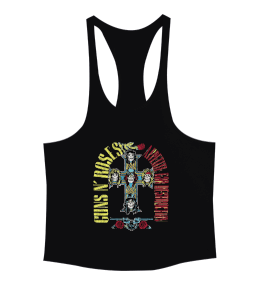 Guns N Roses Rock Baskılı Erkek Tank Top Atlet