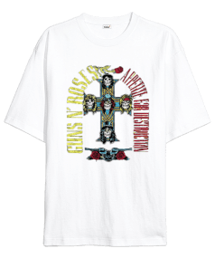 Guns N Roses Rock Baskılı Oversize Unisex Tişört