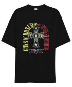 Guns N Roses Rock Baskılı Oversize Unisex Tişört