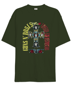 Guns N Roses Rock Baskılı Oversize Unisex Tişört