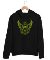 Güzellik Meleği - Angel Of Beauty V2 Siyah Unisex Kapşonlu Sweatshirt - Thumbnail