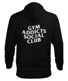 GYM Addıcts Socıal Club Erkek Kapüşonlu Hoodie Sweatshirt