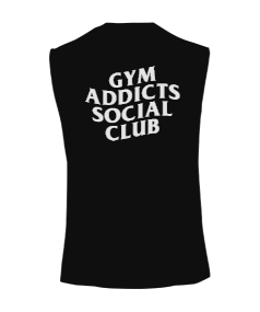 GYM Addıcts Socıal Club Kesik Kol Unisex Tişört