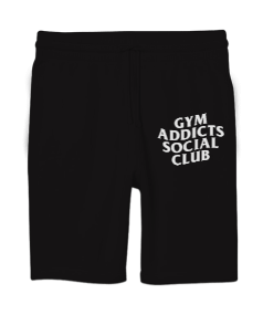 GYM Addıcts Socıal Club Unisex Sweatshirt Şort Regular Fit