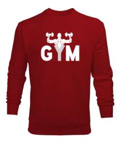 GYM - Fitness - Body Boulding Kırmızı Erkek Sweatshirt