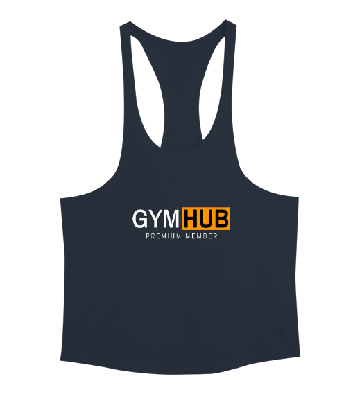 Gym Hub Premium Member Füme Erkek Tank Top Atlet