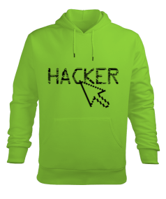 Hacker Erkek Kapüşonlu Hoodie Sweatshirt