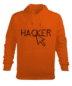 Hacker Erkek Kapüşonlu Hoodie Sweatshirt