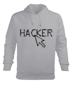 Hacker Erkek Kapüşonlu Hoodie Sweatshirt