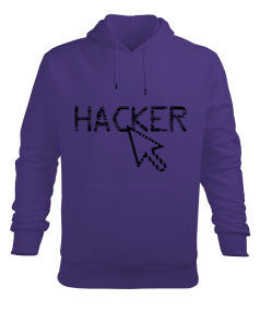 Hacker Erkek Kapüşonlu Hoodie Sweatshirt