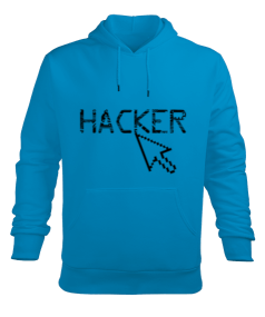 hacker Erkek Kapüşonlu Hoodie Sweatshirt