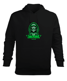 HACKERS Erkek Kapüşonlu Hoodie Sweatshirt