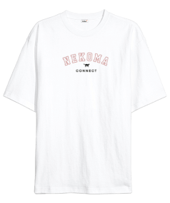 Haikyuu Nekoma slogan Oversize Unisex Tişört