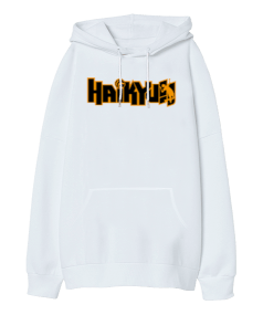 Haikyuu Tasarım Oversize Unisex Kapüşonlu Sweatshirt