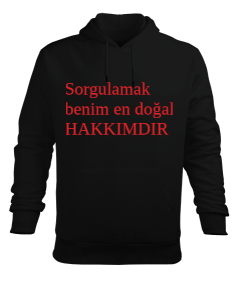 Haklarınızı savunun Erkek Kapüşonlu Hoodie Sweatshirt