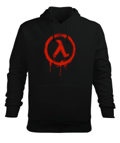 Half Life Logo Erkek Kapüşonlu Hoodie Sweatshirt