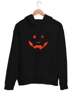 Halloween - Bal Kabağı Siyah Unisex Kapşonlu Sweatshirt