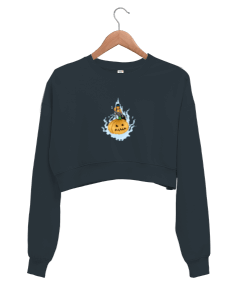 halloween Kadın Crop Sweatshirt