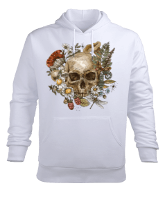 Halloween ManBeyaz Erkek Kapüşonlu Hoodie Sweatshirt