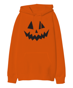 Halloween Oversize Unisex Kapüşonlu Sweatshirt